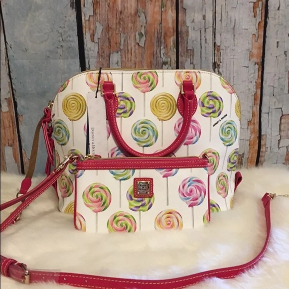 Bnwt Dooney and Bourke lollipop swirl satchel Set - Picture 2 of 8